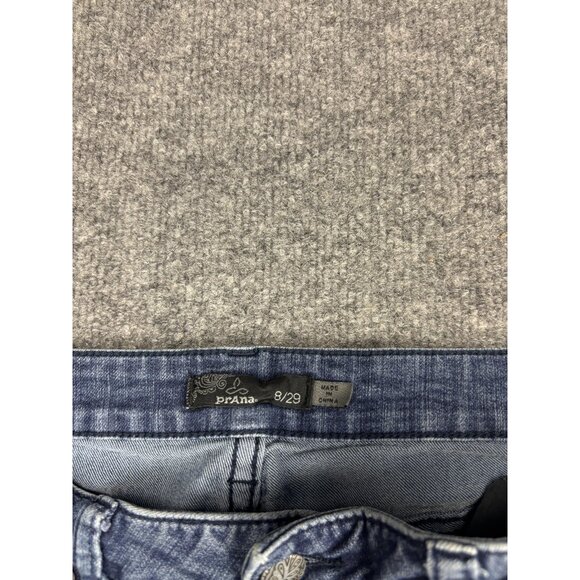 prAna Jeans Womens 8/29 Slim Straight Mid Rise Denim Stretch 5-Pocket - Picture 2 of 8